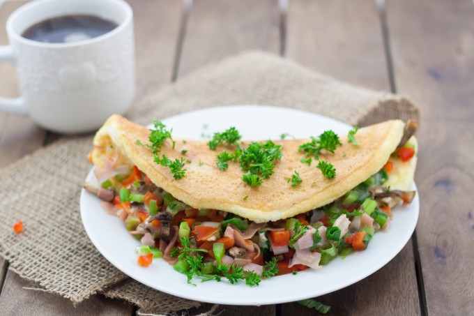 Omelette Horizontal View