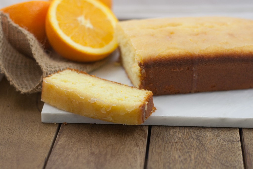 Orange Cake on White Board