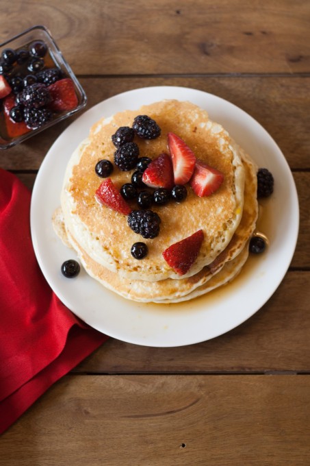 Pancakes with Orange Maple Berries