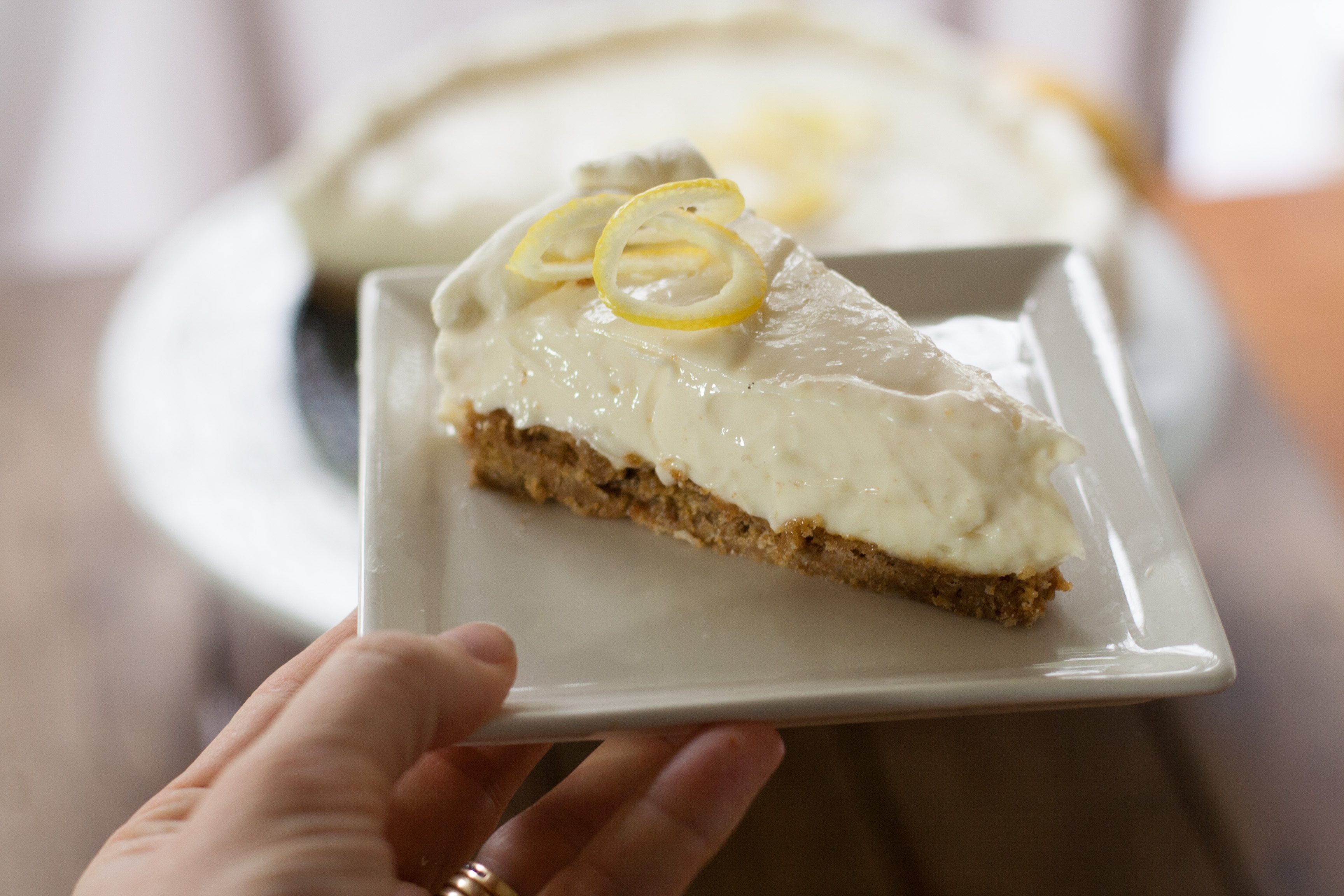 No-Bake Lemon Cheesecake.
