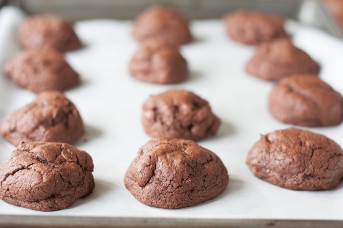 Chocolate Cookies on Tray