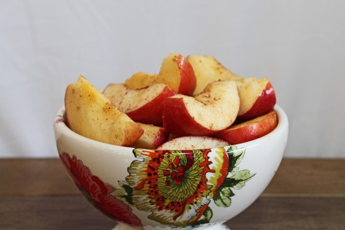 Cinnamon Apples in a Bowl