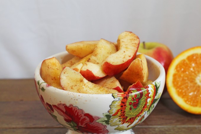 Cinnamon Apples in a Bowl