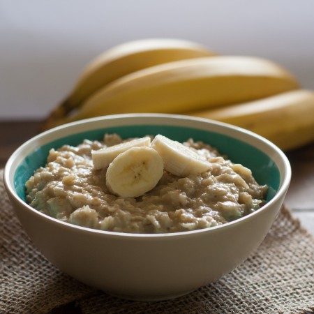 Bowl of Creamy Banana Oatmeal