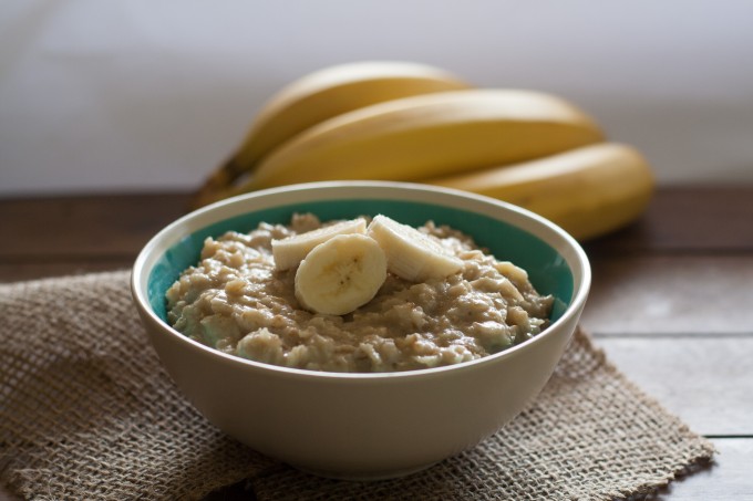 Bowl of Creamy Banana Oatmeal