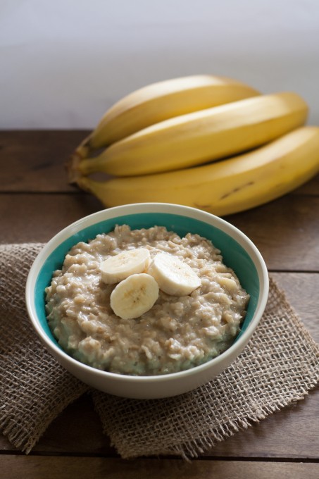 Bowl of Creamy Banana Oatmeal