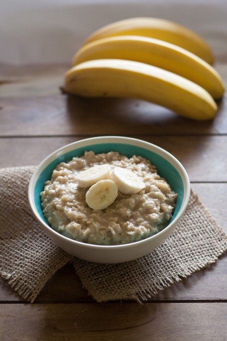 Bowl of Creamy Banana Oatmeal