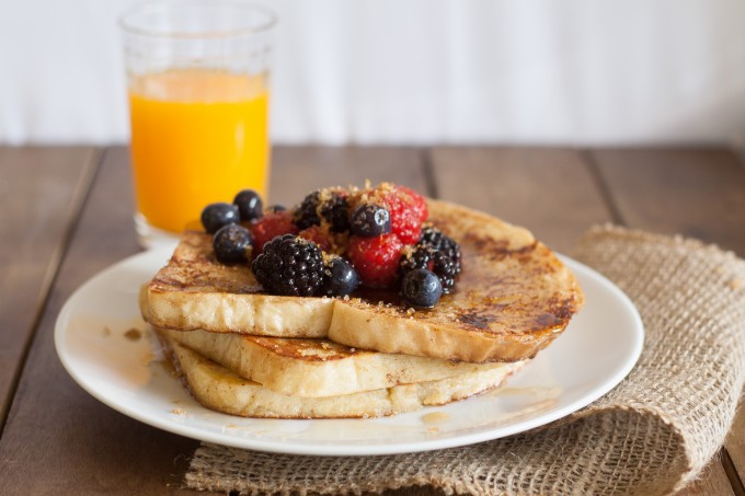 French Toast with Lemon Berry Crunch