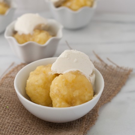 Golden Syrup Dumplings and Icecream