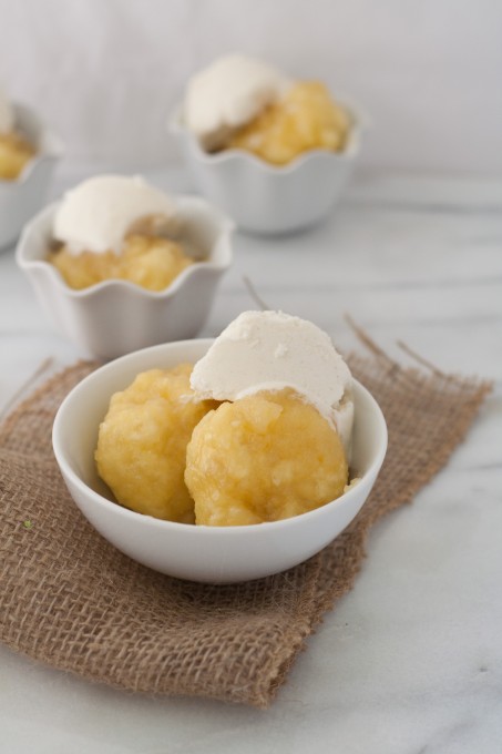 Golden Syrup Dumplings and Icecream