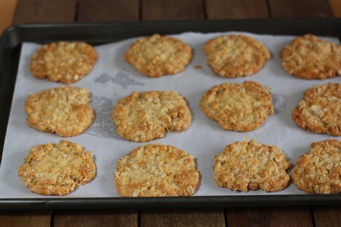 Anzacs out of oven