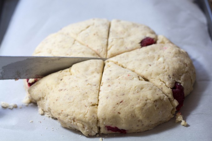 Making Scones - Cutting Dough