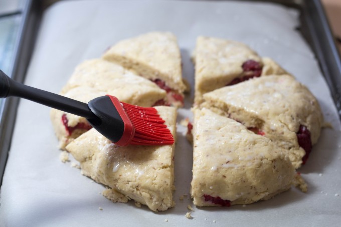 Making Scones - Basting