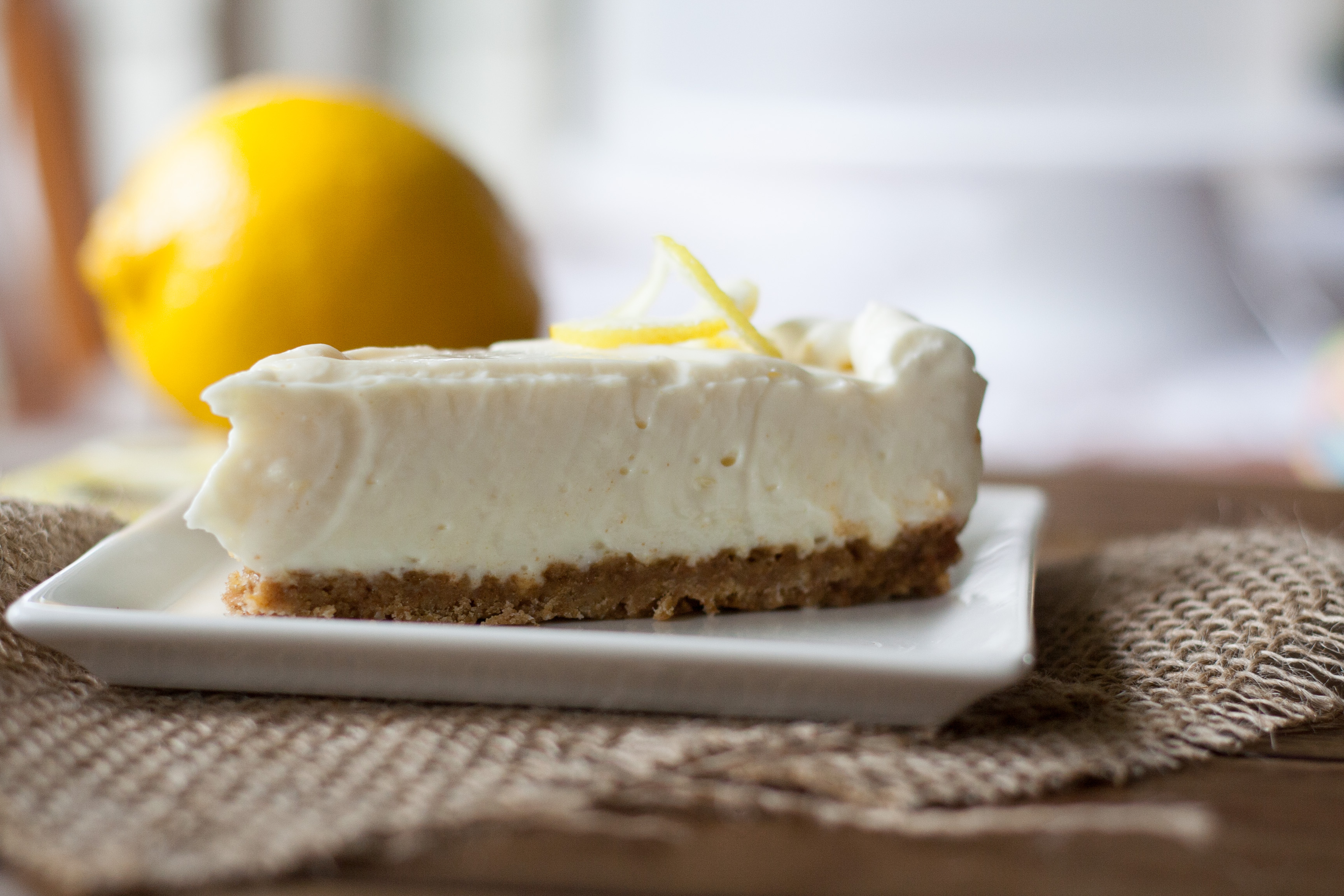 NoBake Lemon Cheesecake Baker Jo's Simple NoBake Cheesecake