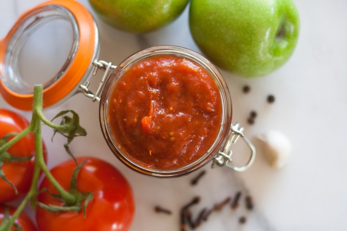 Tomato Ketchup Looking Down