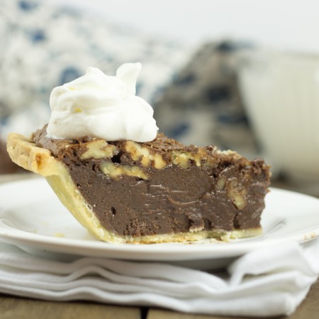 Slice of Chocolate Pecan Pie