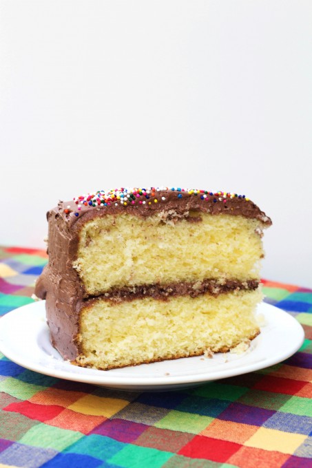 Slice of Yellow Cake