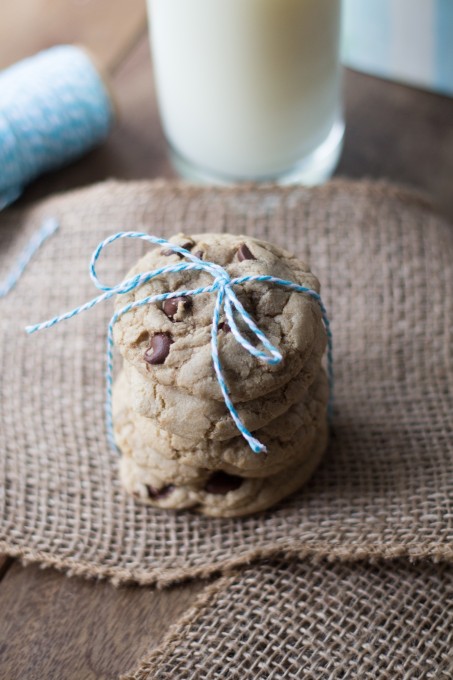 Chocolate Chip Cookies with String