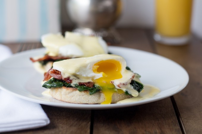 Eggs Florentine Broken Yolk