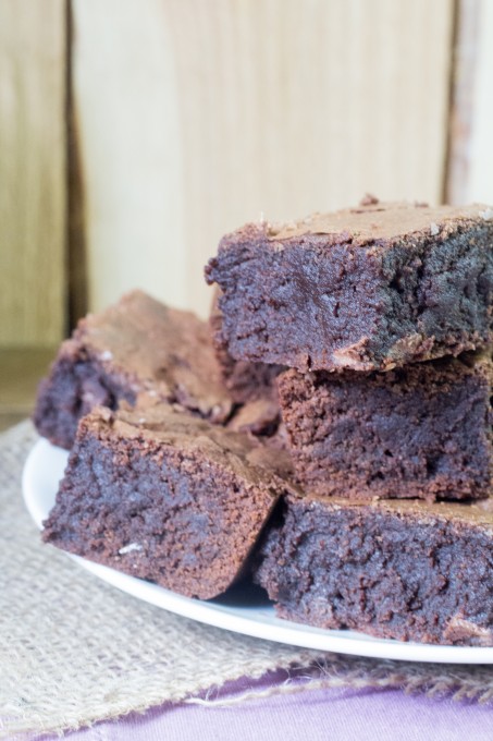 Half a Plate of Chocolate Brownies