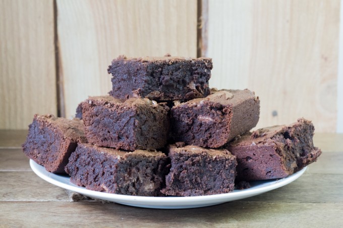 Plate of Chocolate Brownies