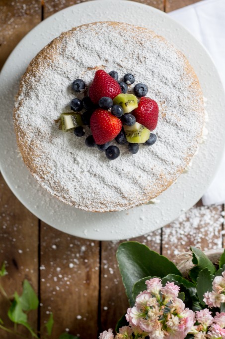 Sponge Cake Looking Down