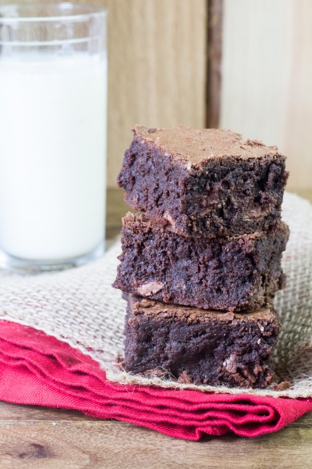 Stack of Chocolate Brownies