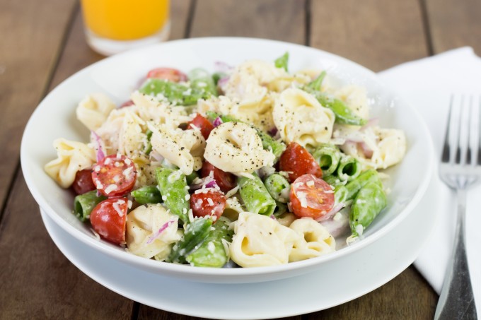 Tortillini Salad with Peas and Tomatoes