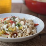Bowl of Greek Pasta and Chicken