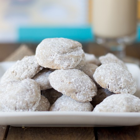 Chai Cookies Stacked on a Plate