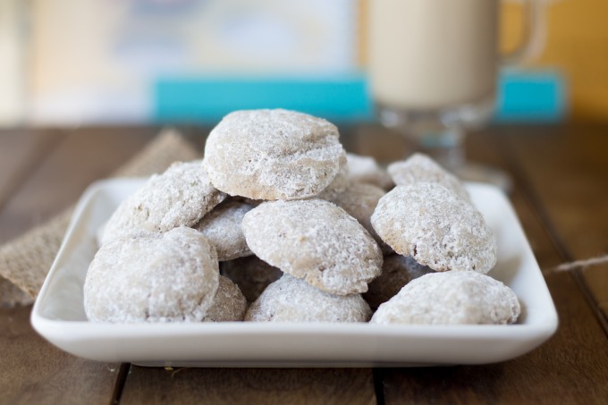 Chai Cookies Stacked on a Plate