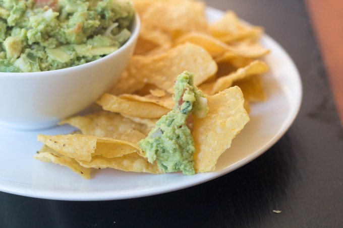 Guacamole on a Tortilla Chip