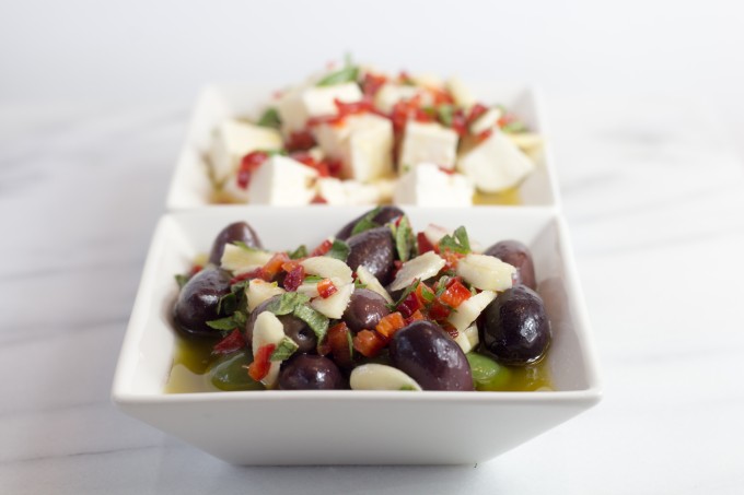 Marinated Olives and Feta Appetizer