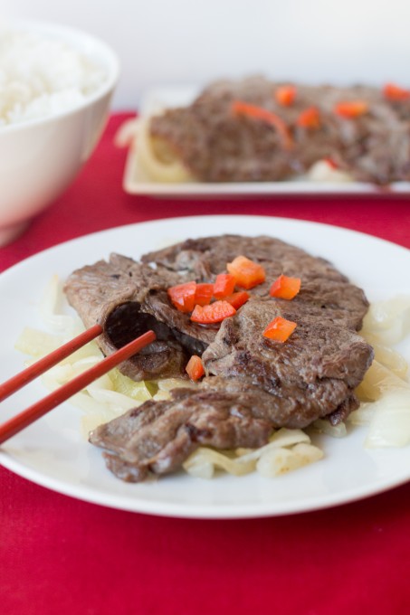 Plate of Chinese Steak