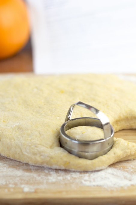 Cutting Pumpkin Scones