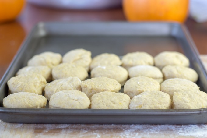 Pumpkin Scones on a Tray