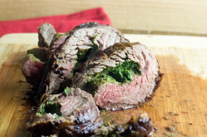 Flank Steak Stuffed with Creamed Spinach