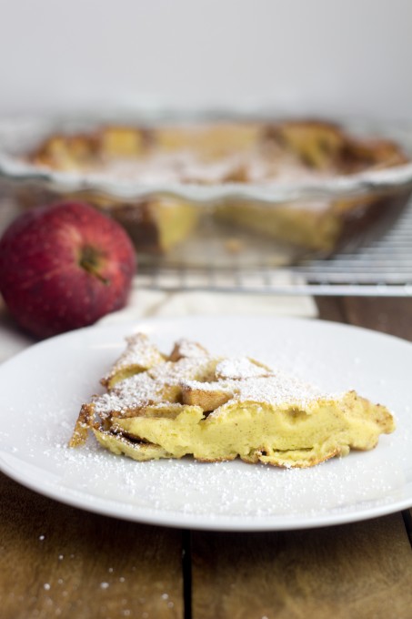 Slice of Baked Apple Pancake