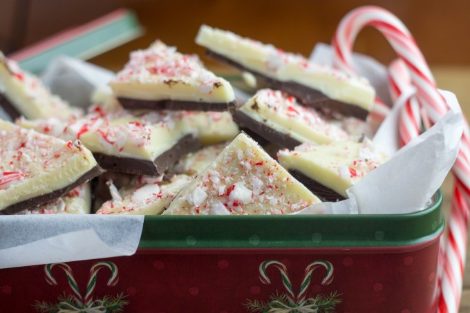 Peppermint Bark is popular at Christmas