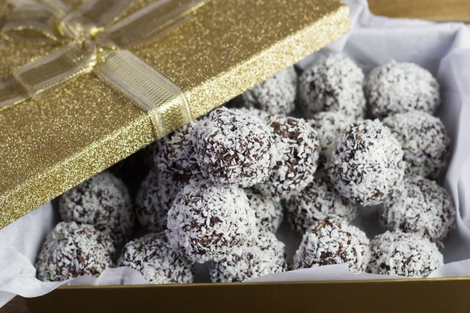 Rum Balls made with Weetabix