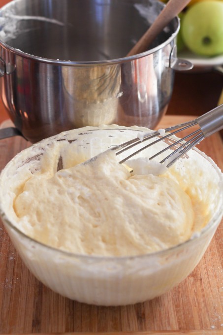 Folding the batter