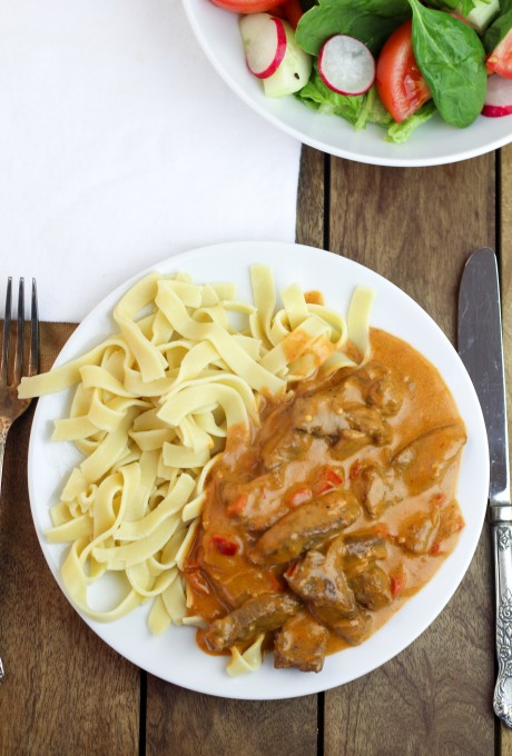 Beef Stroganoff with Noodles