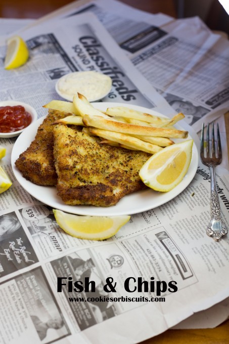 Fish & Chips served with Tartar Sauce