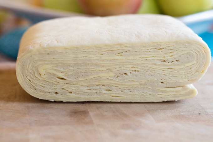 Layers in Croissant Dough