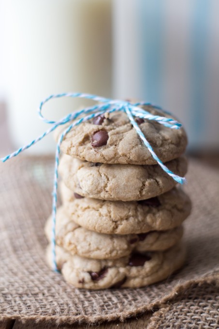 Stack of Chocolate Chip Cookies with String